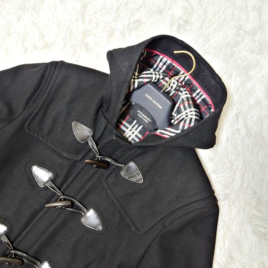 BURBERRY BLACK LABEL ダッフルコート ホースロゴ Lサイズ