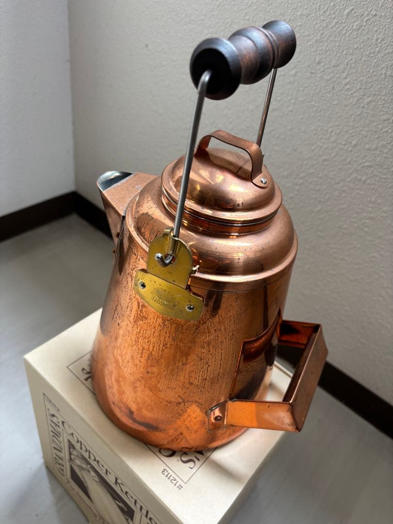 グランマーコッパーケトル 小　銅製ケトル　箱取説あり 布袋付き