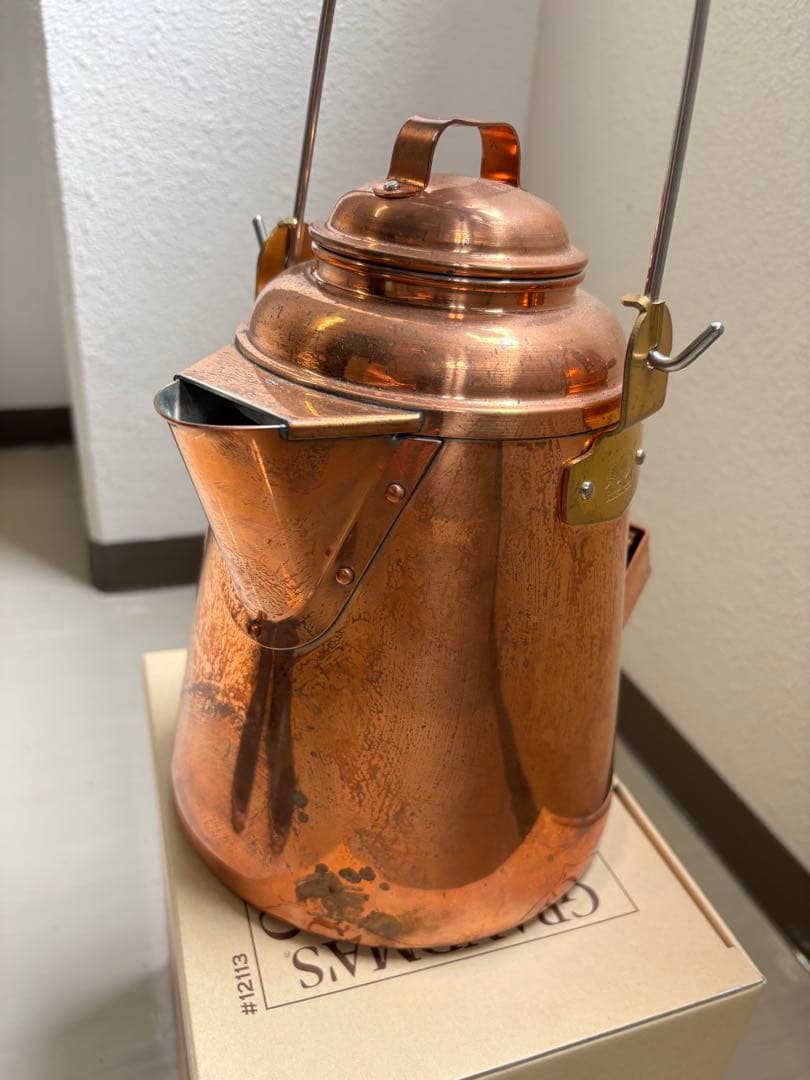 グランマーコッパーケトル 小　銅製ケトル　箱取説あり 布袋付き