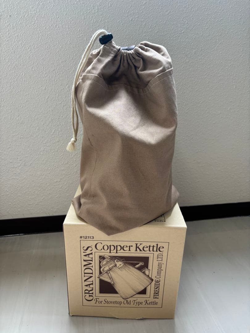 グランマーコッパーケトル 小　銅製ケトル　箱取説あり 布袋付き