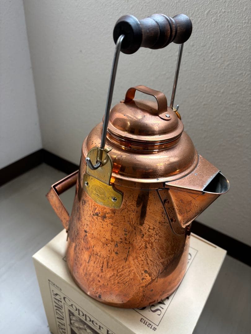グランマーコッパーケトル 小　銅製ケトル　箱取説あり 布袋付き
