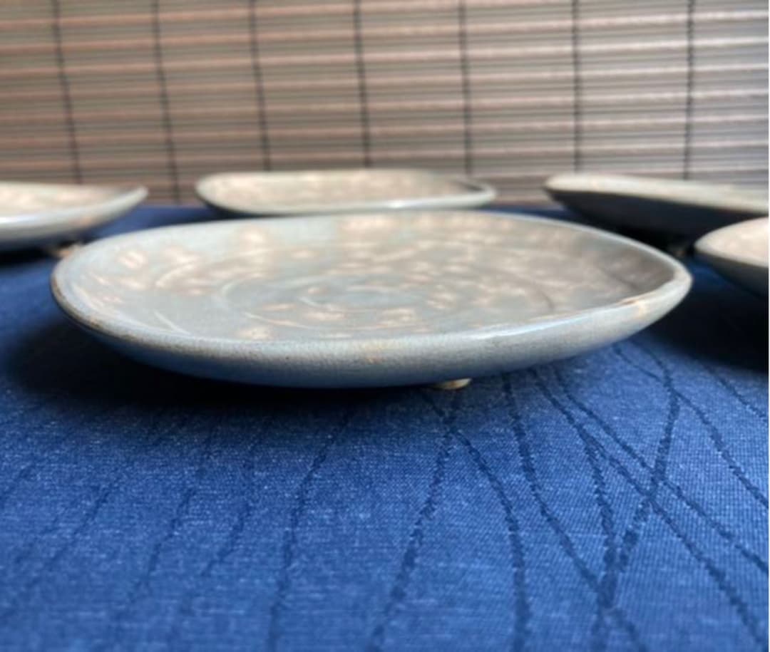 萩焼　十五代　坂倉新兵衛　銘々皿　平皿　6点