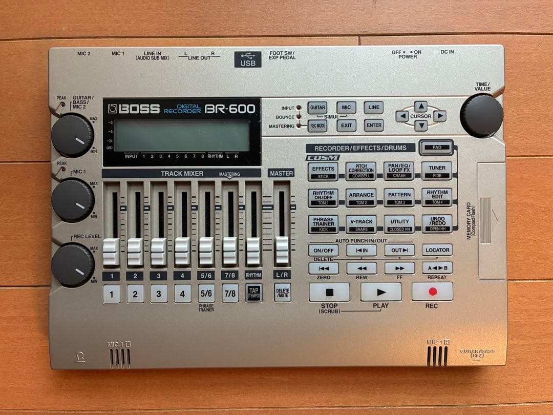 BOSS BR-600 ACアダプター　コンパクトフラッシュ✖️4枚付