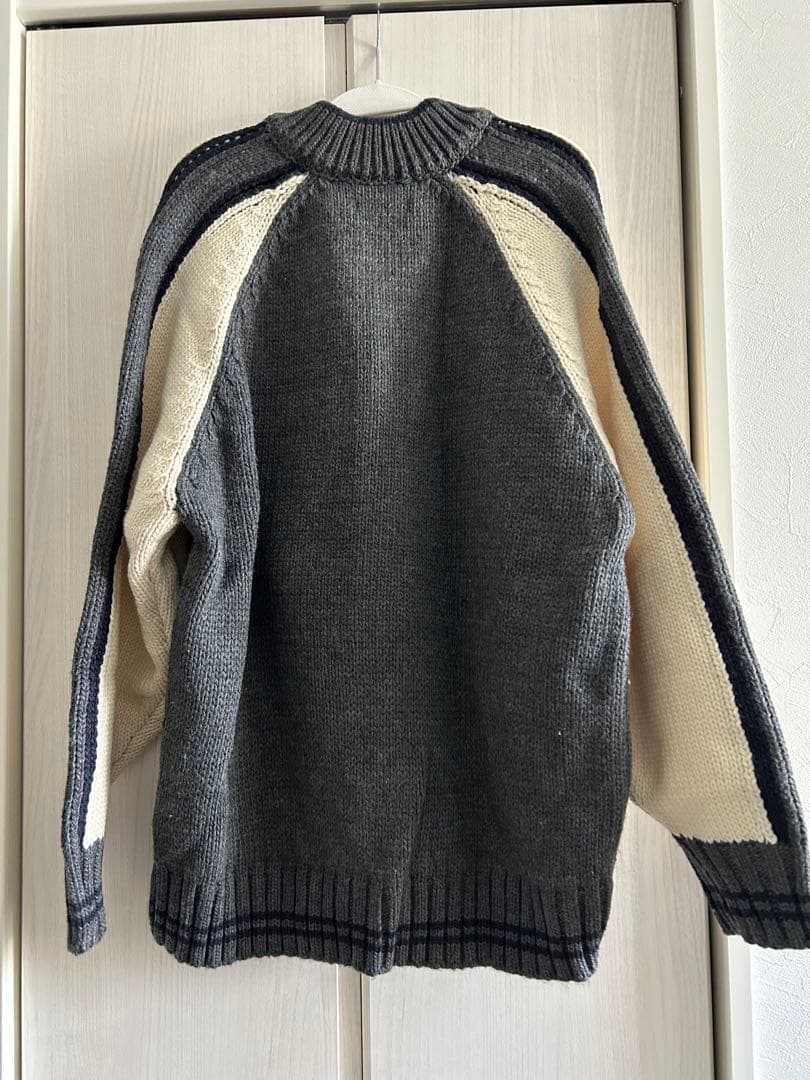 スカジャン風ニットブルゾン　ニコアンド