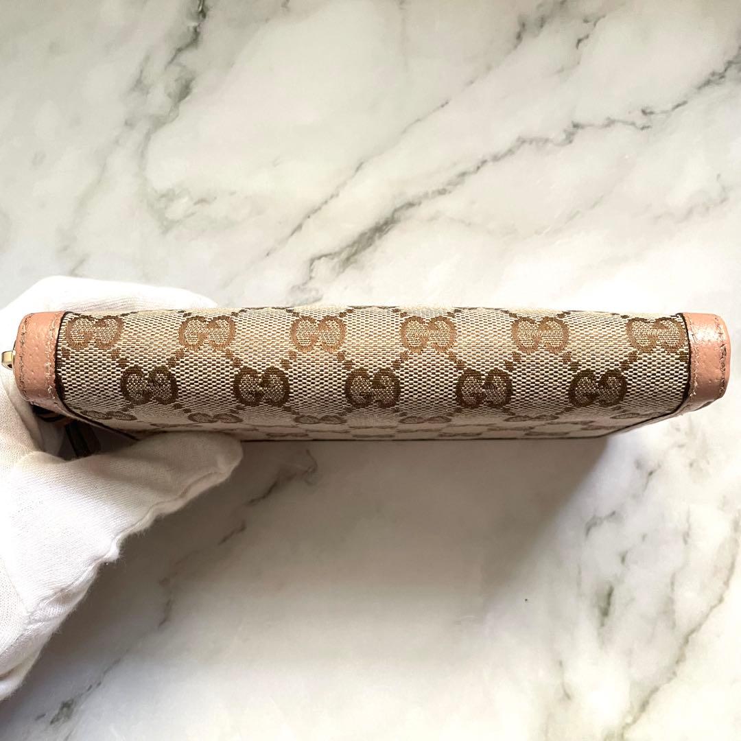 GUCCI グッチ 長財布 ラウンドファスナー キャンバス　0111-⑨