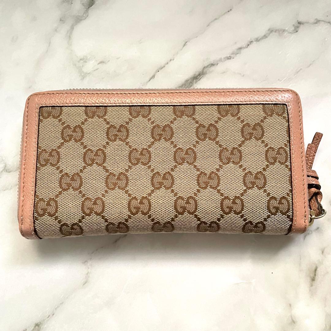 GUCCI グッチ 長財布 ラウンドファスナー キャンバス　0111-⑨