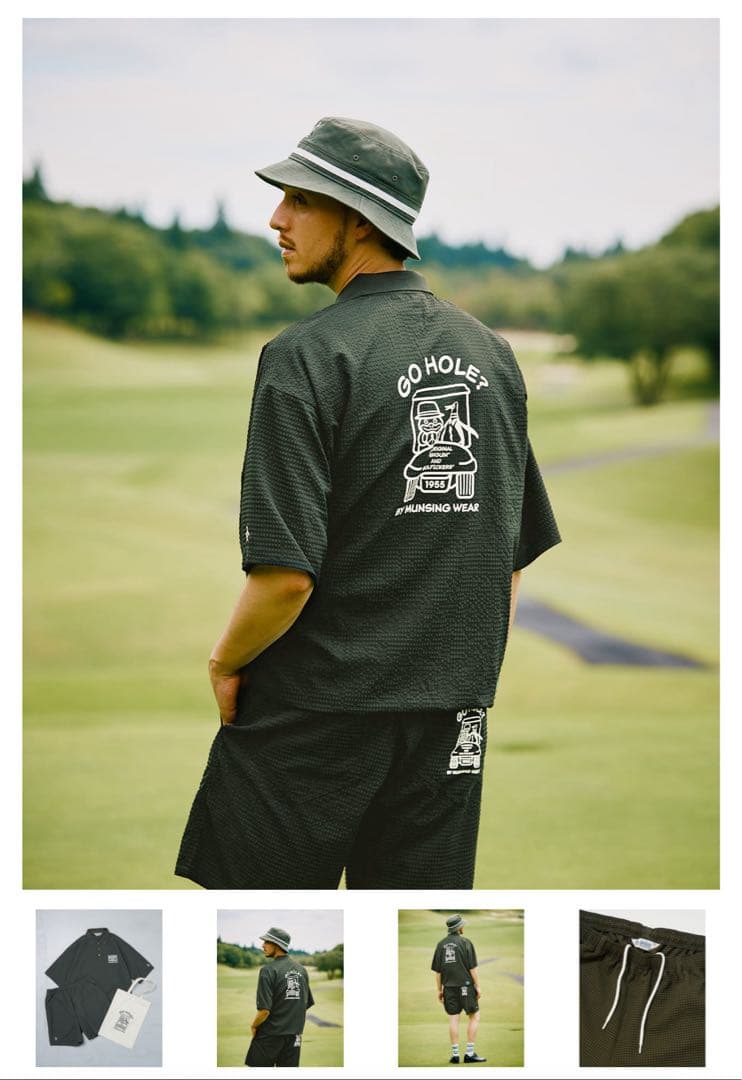 Penguin by Golfickers セットアップ　カーキ　XL