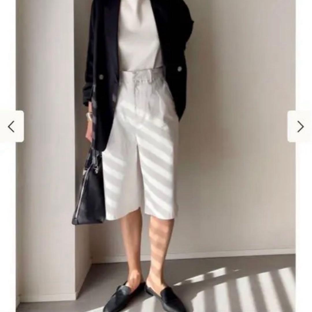 エディター坪田あさみさんショートパンツ Sホワイト