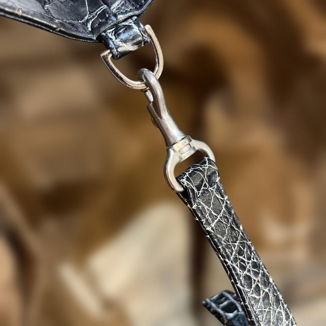 JRA 日本製クロコダイルトートバッグ 黒