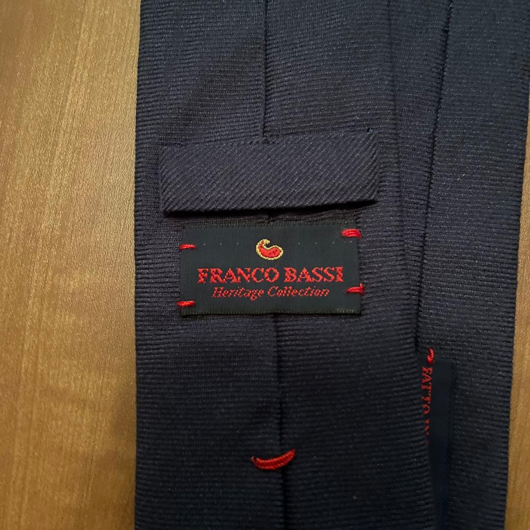 貴重 Franco Bassi ネイビー ソリッド ヘリテージコレクション