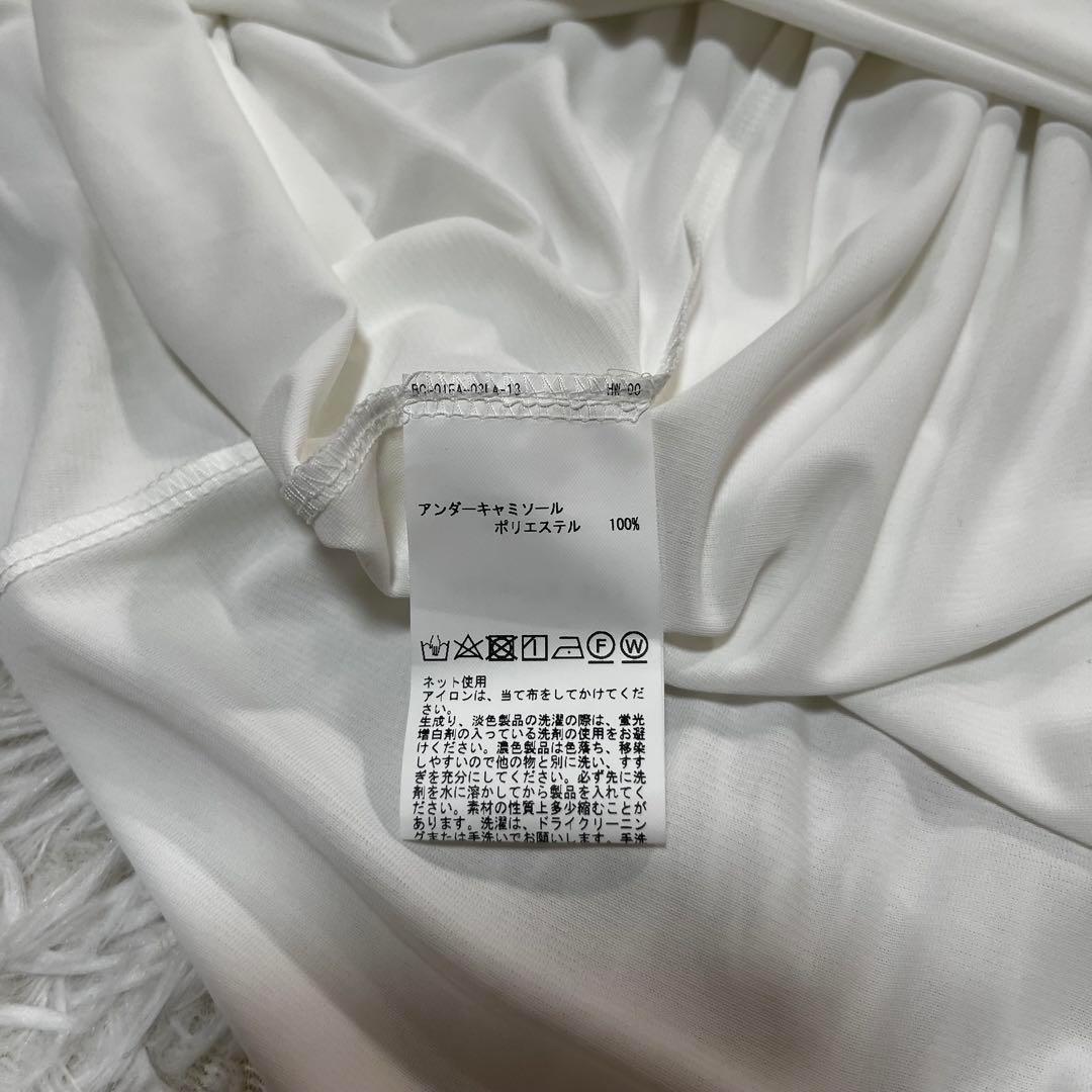 試着のみ✨完売品✨インゲボルグ 2024年 リボン 刺繍 ワンピース　ストライプ