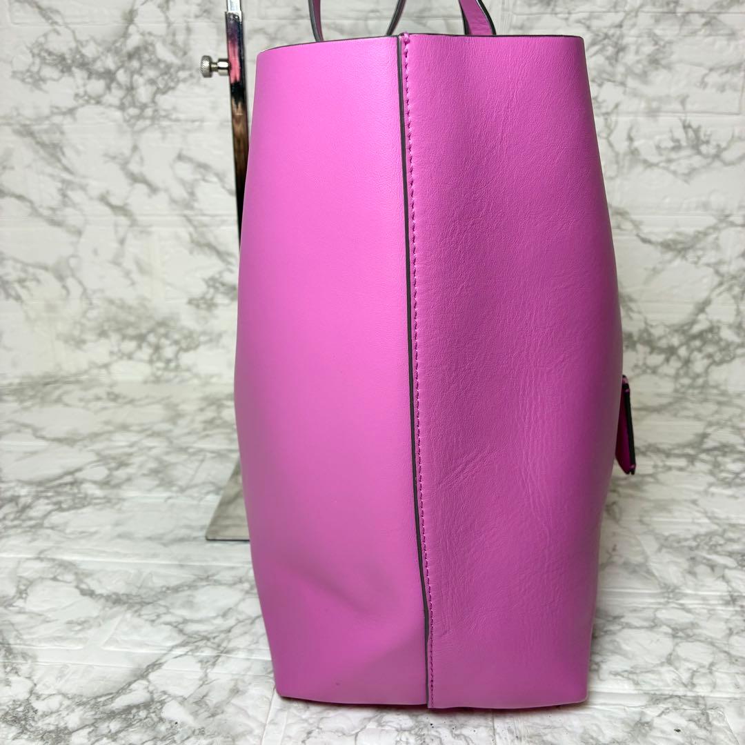 美品　アニヤハインドマーチ　トートバッグ　スマイリー　リボン　ニコちゃん　A4可