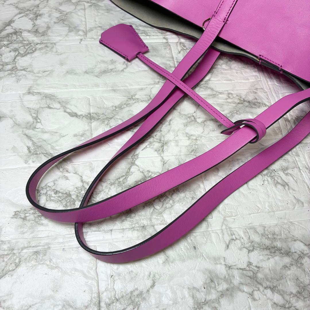 美品　アニヤハインドマーチ　トートバッグ　スマイリー　リボン　ニコちゃん　A4可