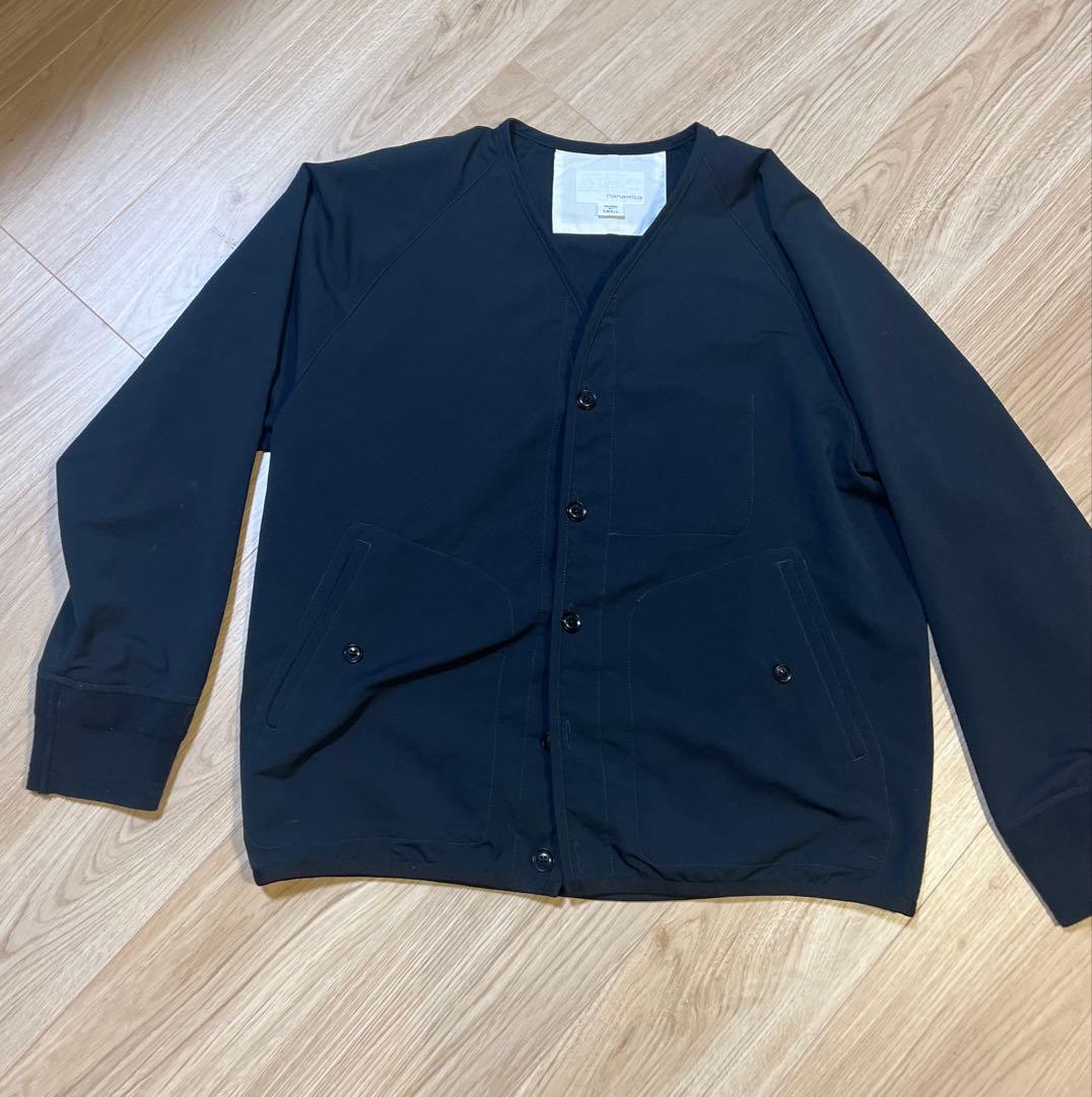 nanamica ノーカラージャケット SMALL ブラック