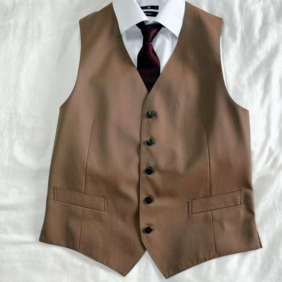 ARTISAN アルチザン　スリーピーススーツ　玉虫色　光沢