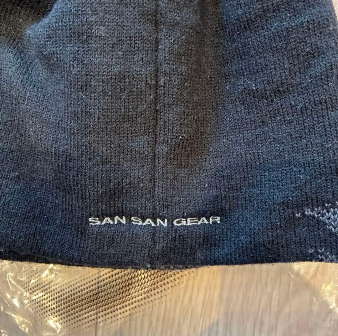 帽子 SAN SAN GEAR 23FW LOGO BEANIE BLACK