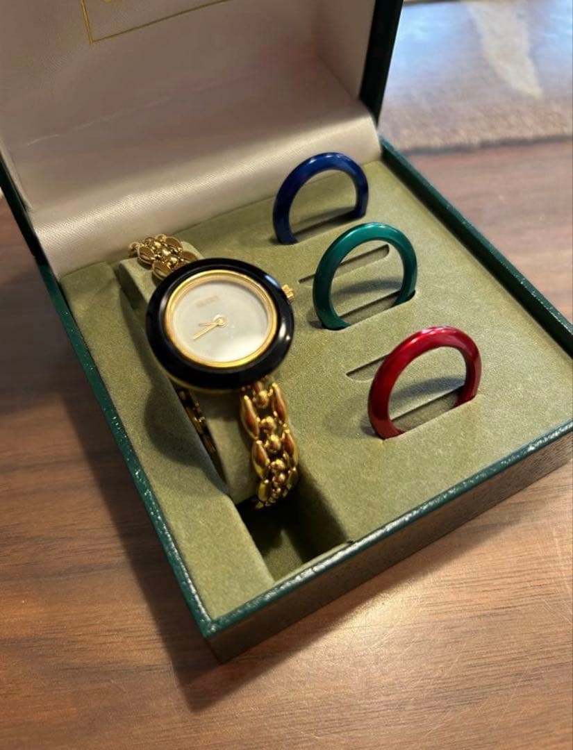 【最終値下げ】GUCCI チェンジベゼル 腕時計 レディース 電池交換済【美品】