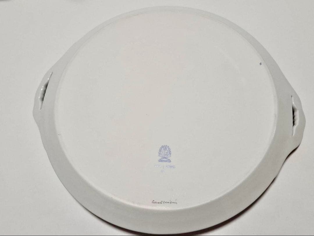 HEREND ヘレンド セーブル風金彩小花 ガトープレート　大皿