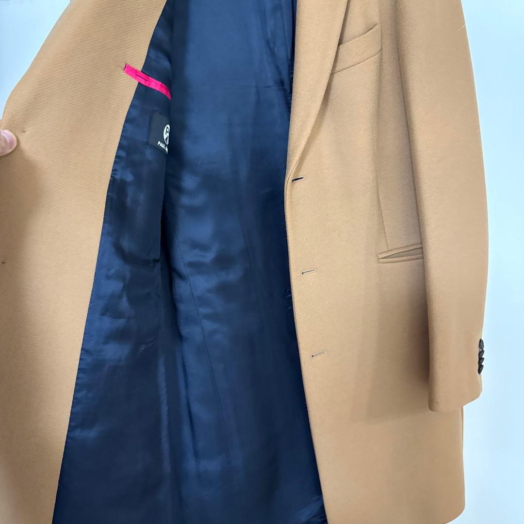 ベージュ シングルブレスト チェスターコート　ポールスミス　日本未発売モデル