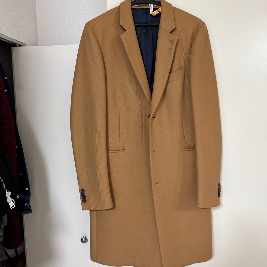 ベージュ シングルブレスト チェスターコート　ポールスミス　日本未発売モデル