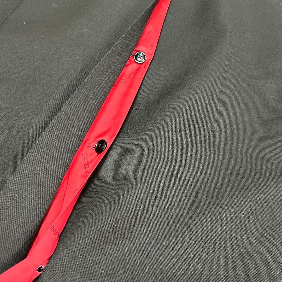 美品　ドルガバ　丈120cm超　ロングチェスターコート　ウール　ネイビー　ダブル