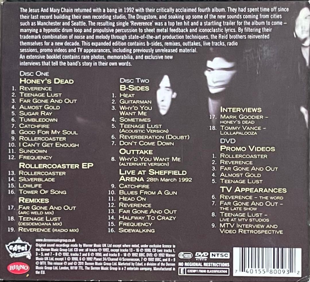 洋楽 The Jesus And Mary Chain Honey's Dead CD