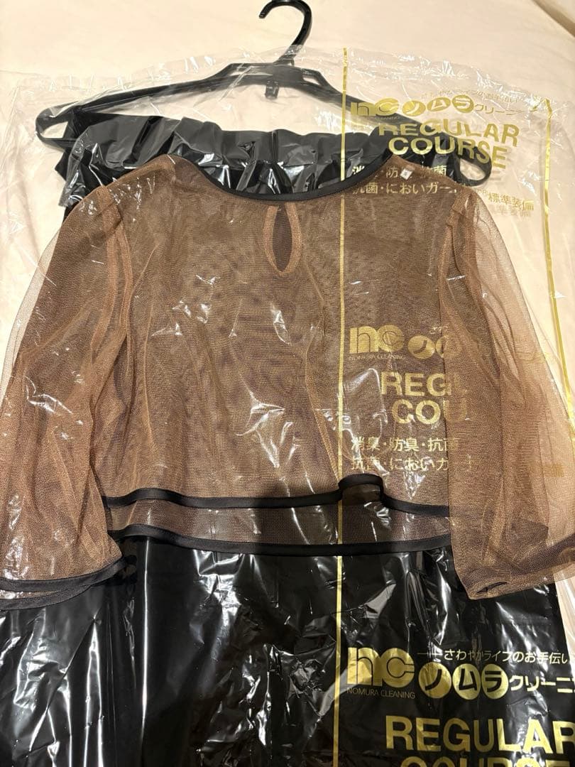 【nさん専用】アシンメトリーティアードフリル3WAYベロア