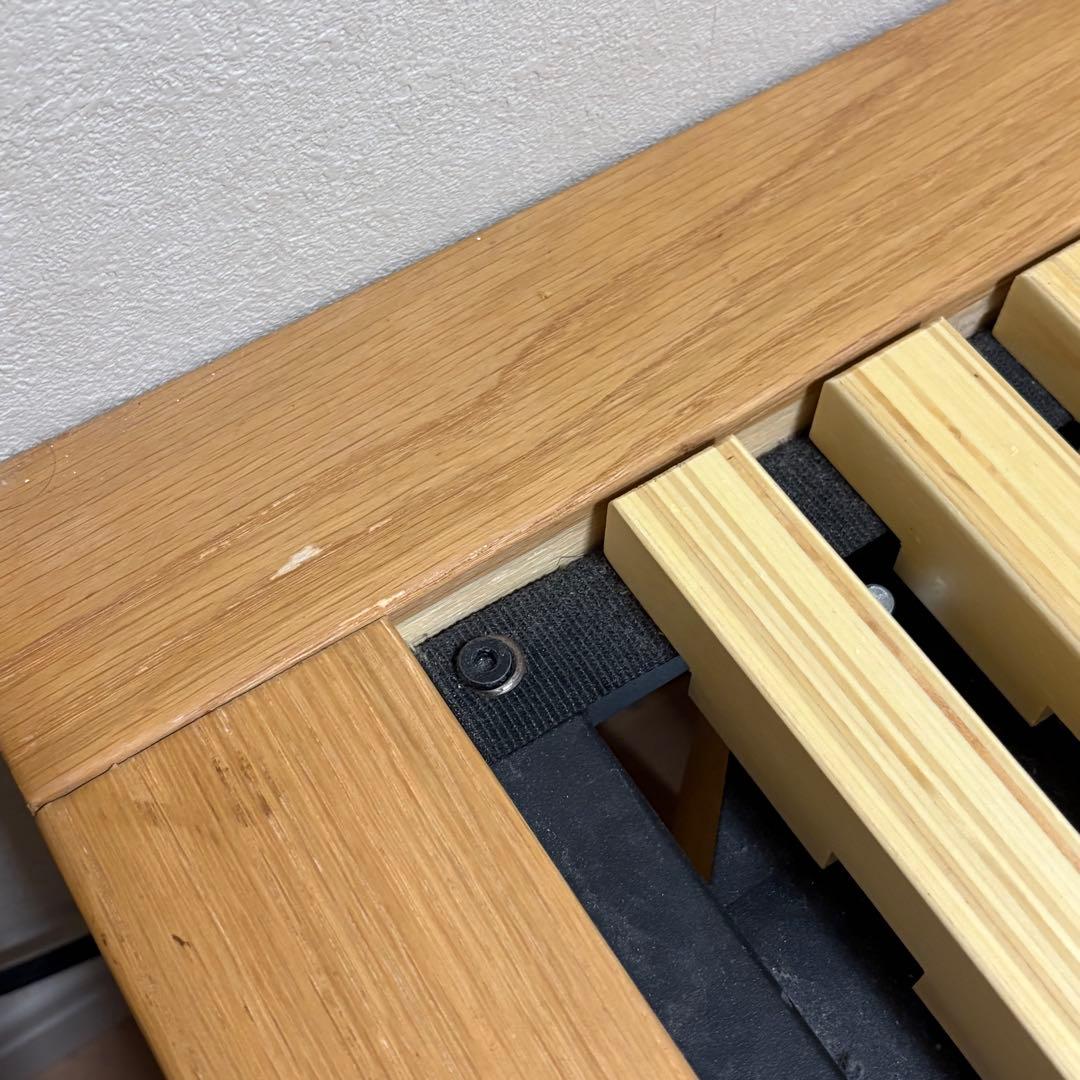 無印良品　ベッドフレーム・セミダブル・オーク材・すのこ仕様