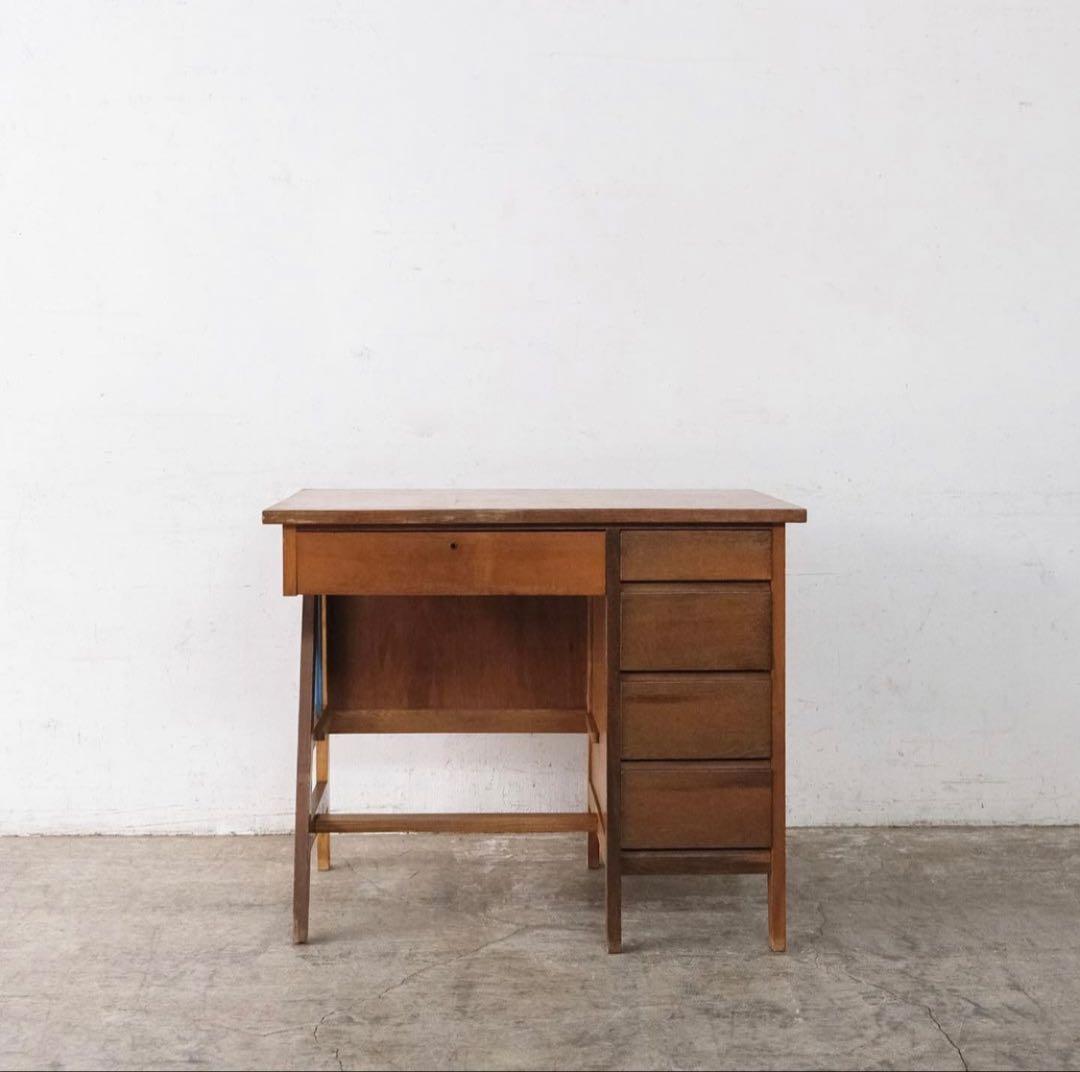 アンティーク片袖デスク　（送料込み）