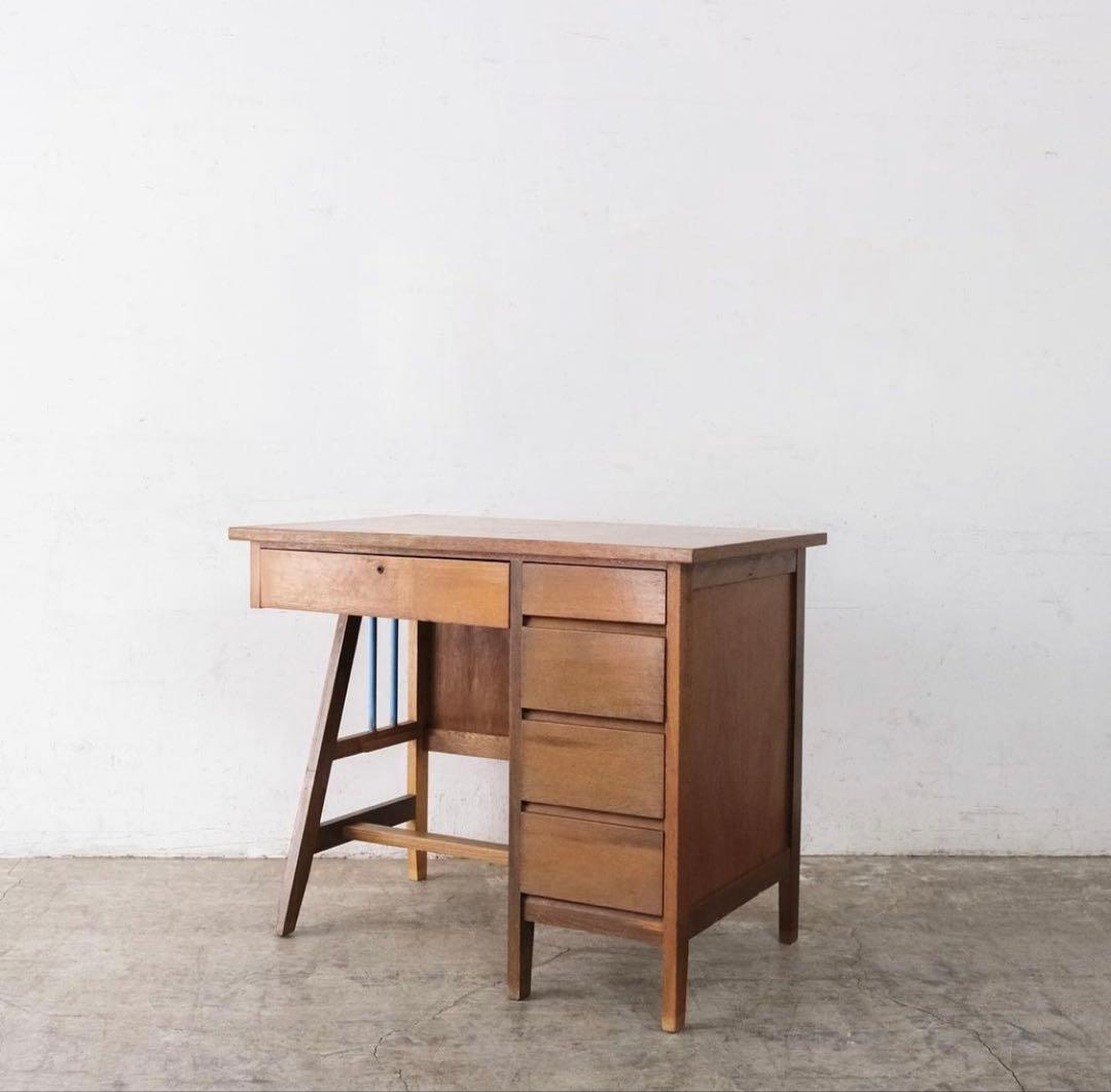 アンティーク片袖デスク　（送料込み）