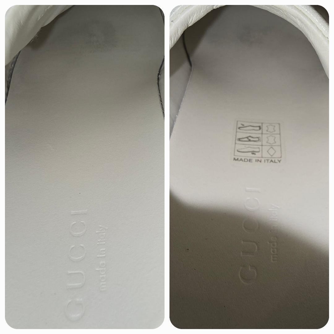 グッチ エース スニーカー シェリーライン 刺繍 花 22.5cm 431917