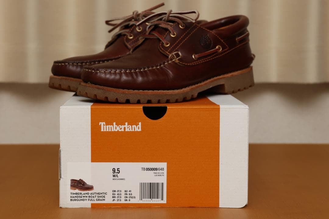 ティンバーランド　スリーアイ(3eye)　クラシックラグ　バーガンディ