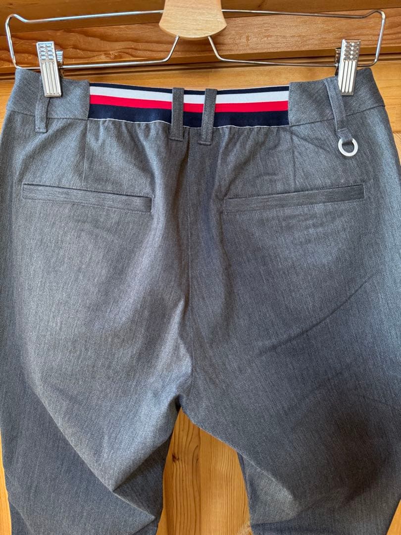 新品！トミーヒルフィガー グレー パンツ ウエストゴム付き