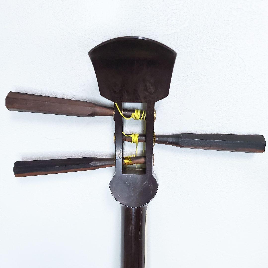 中棹三味線 プラスチック製 １本溝 地唄　和楽器　ソフトケース付