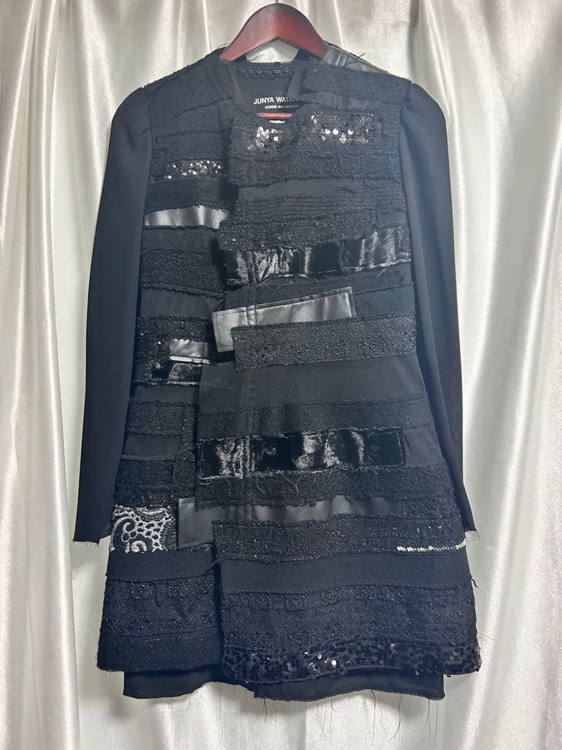 JUNYA WATANABE 14AW 異素材 切替 ロングジャケット