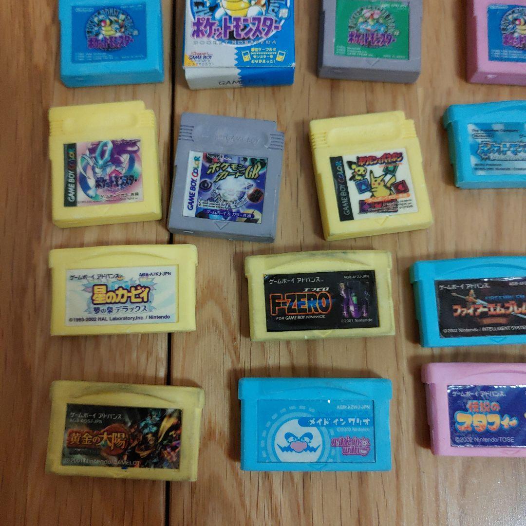 ゲームボーイ　アドバンス　GBA まとめ売りセット　ミニチュア消しゴム