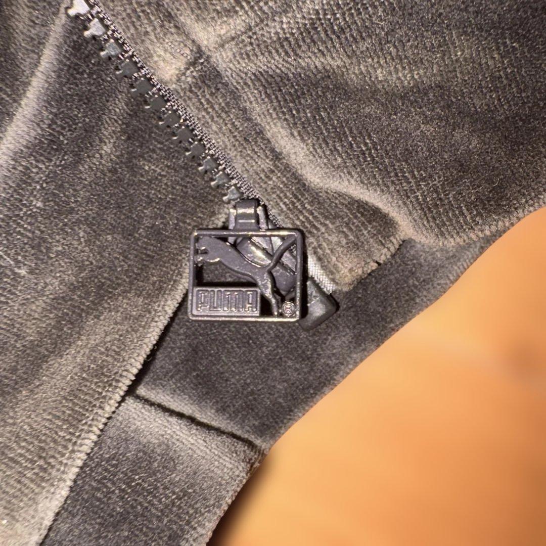 PUMA 黒　ベロアジャージ　セットアップ