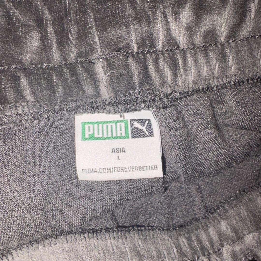 PUMA 黒　ベロアジャージ　セットアップ