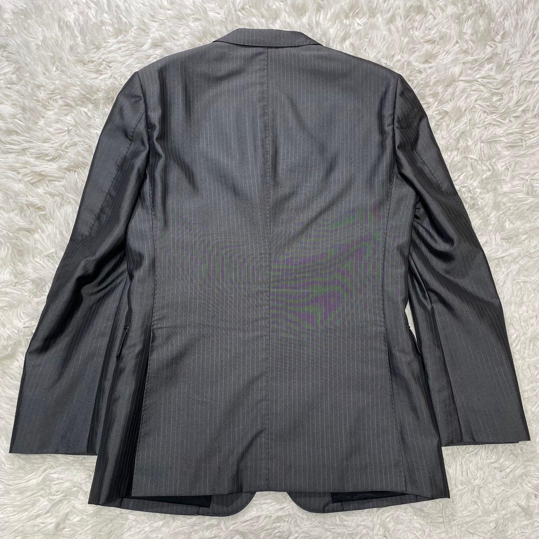 BURBERRY BLACKLABEL スーツ　セットアップ　光沢　Mサイズ　灰