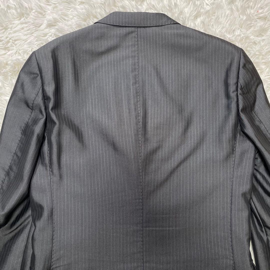 BURBERRY BLACKLABEL スーツ　セットアップ　光沢　Mサイズ　灰