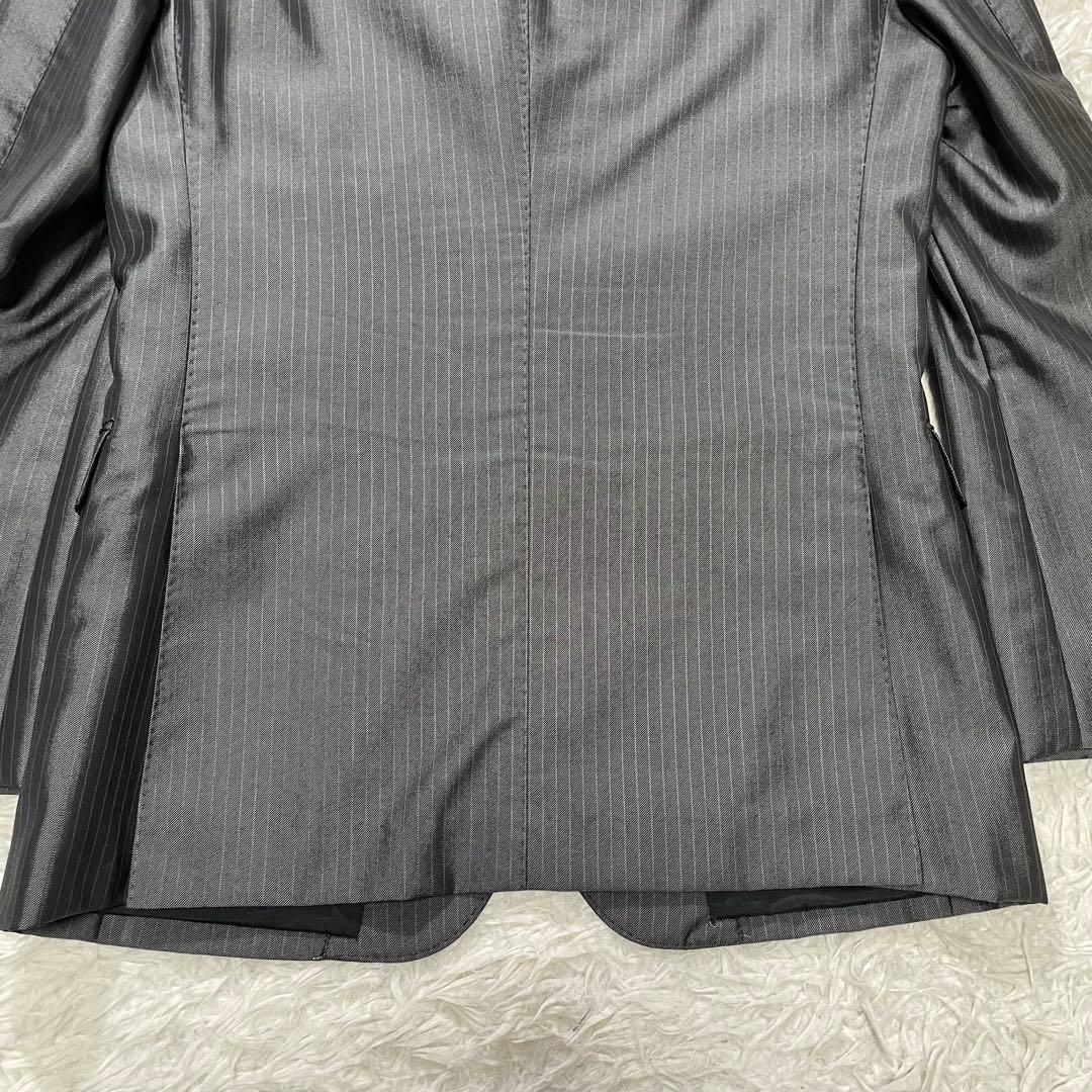 BURBERRY BLACKLABEL スーツ　セットアップ　光沢　Mサイズ　灰