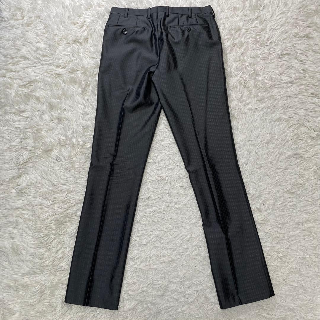 BURBERRY BLACKLABEL スーツ　セットアップ　光沢　Mサイズ　灰