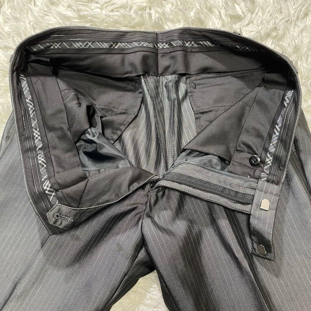 BURBERRY BLACKLABEL スーツ　セットアップ　光沢　Mサイズ　灰