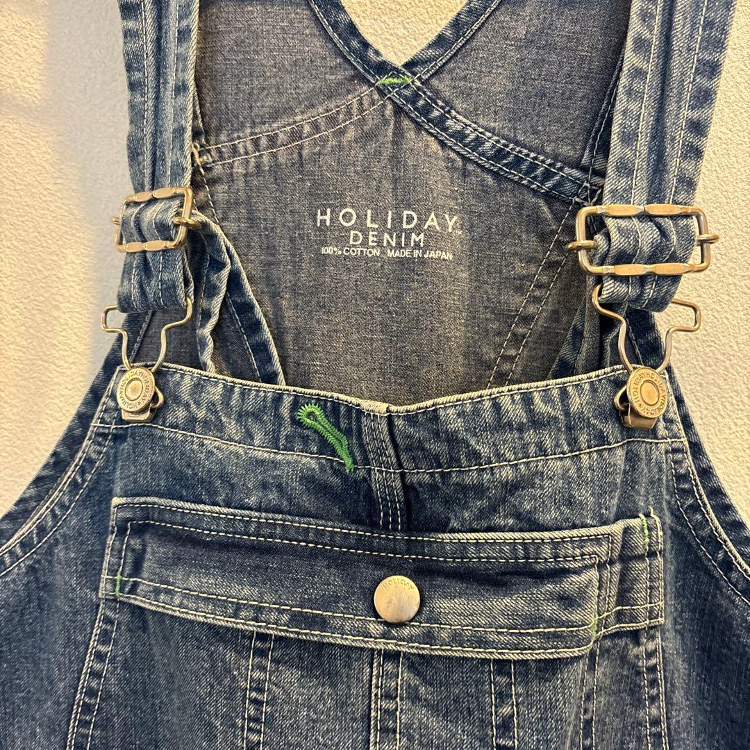 HOLIDAY ビッグデニムオーバーオール　size 0