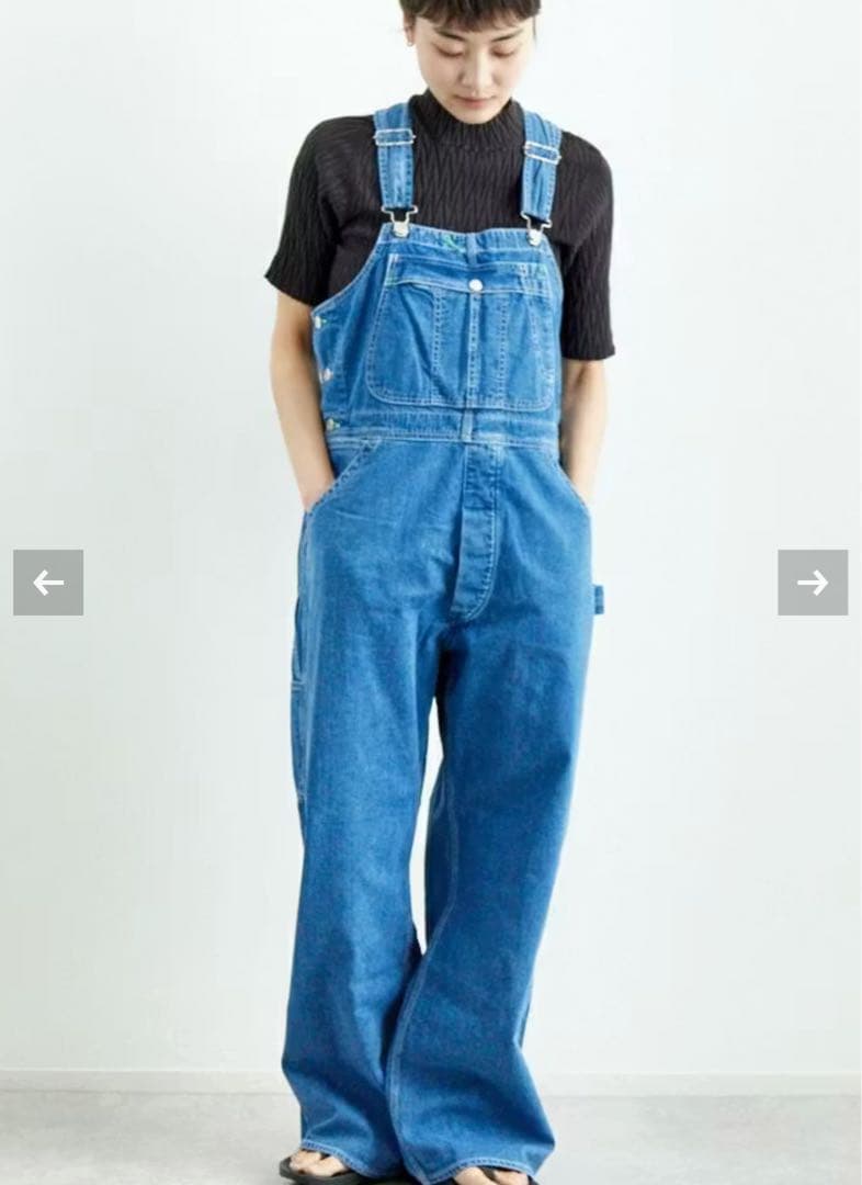 HOLIDAY ビッグデニムオーバーオール　size 0