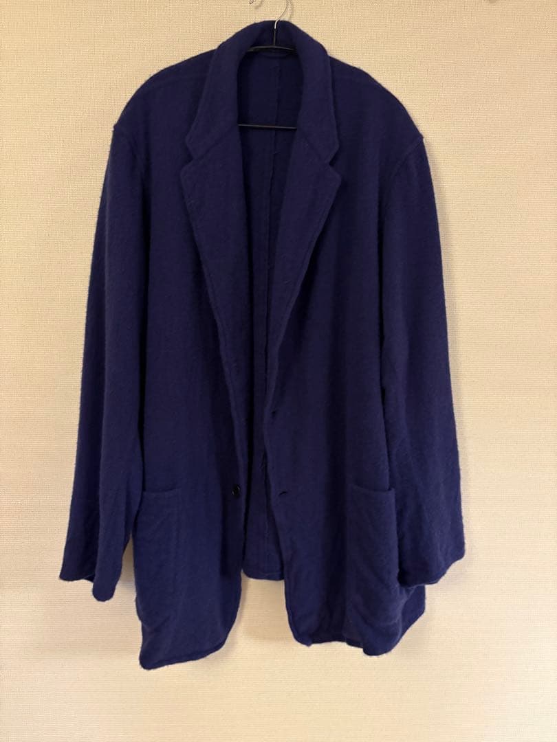 COMOLI コモリ 25AW 縮絨ウール ジャケット purple blue