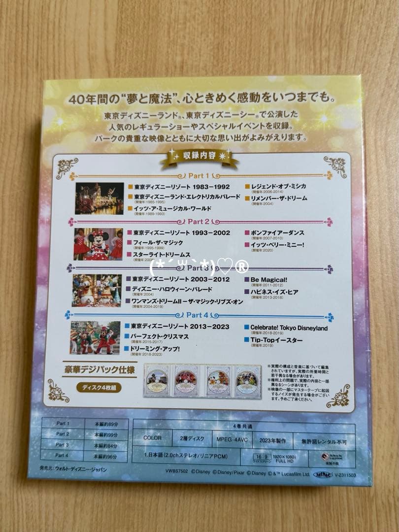 ディズニー　40周年　アニバーサリー　セレクション　初回限定　Blu-ray