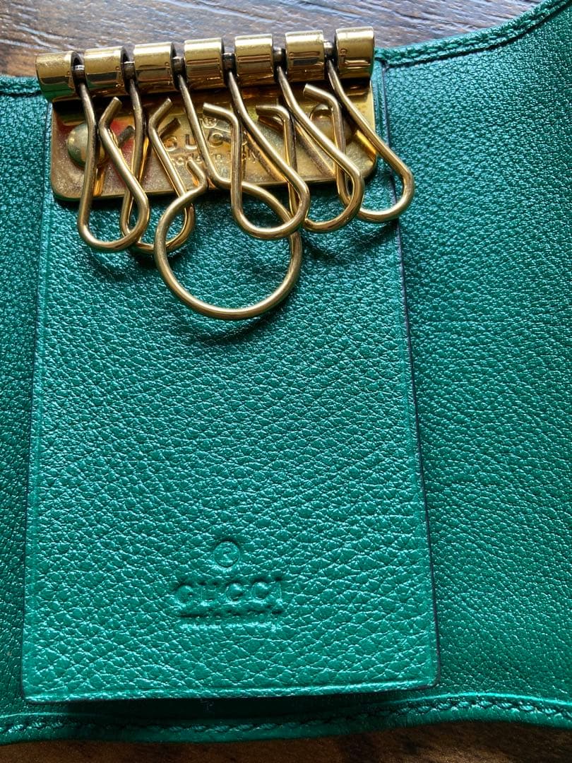 GUCCI バンブー GGマーモント 6連キーケース