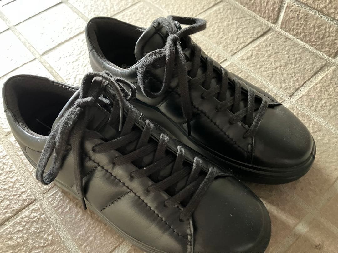 定価¥34000ほど ECCO レザープラット フォームスニーカー 38