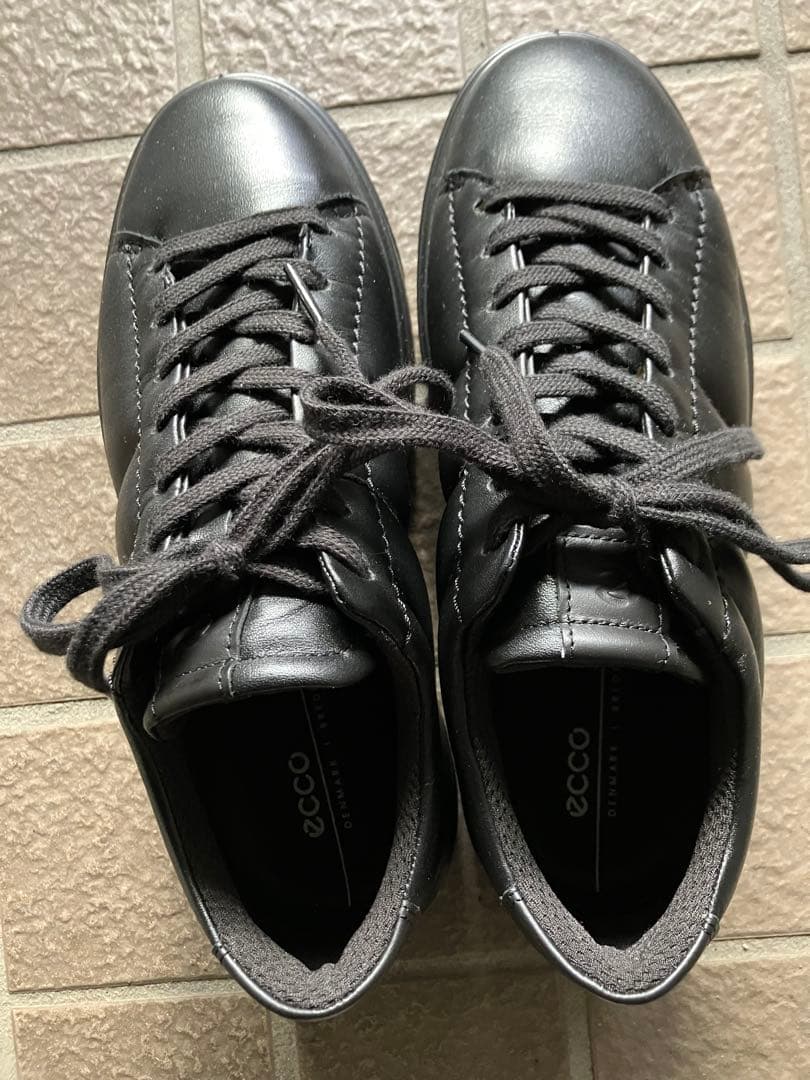 定価¥34000ほど ECCO レザープラット フォームスニーカー 38